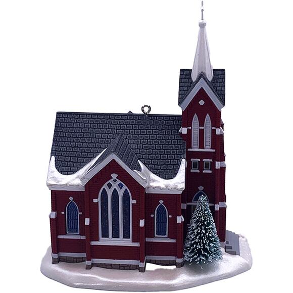 Hallmark Keepsake 2005 Candlelight Services #8 Central Tower Church Ornament - Picture 3 of 8